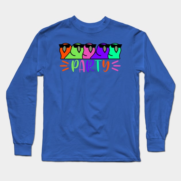 Party Parrot Long Sleeve T-Shirt by cInox